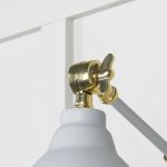 Smooth Brass Brindley Wall Light in Birch