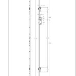 BZP Winkhaus 1.77m Heritage Thunderbolt Espag Lock 45mm BS
