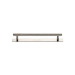 Heritage Brass - Knurled Cabinet Pull Handle with Plate