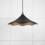 Smooth Copper Flora Pendant in Elan Black