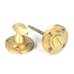 Satin Brass Round Thumbturn Set (Square)