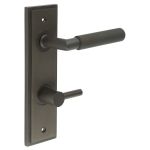 Burlington Piccadilly Knurled Door Handles On Back Plate with Turn & Release