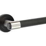 Nero Black Door Handles On Rose