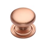 Heritage Brass - Victorian Round Cabinet Knob with Base