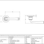 Avon Round Lever on Rose Set (Plain) - Unsprung