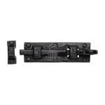 Tudor - Door Bolt Straight Black Iron