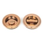 Anvil Art Deco Round Pull - Privacy Set