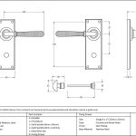 Anvil Hammered Newbury Lever Set