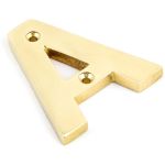 From the Anvil Polished Brass Letter