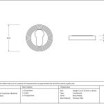 Anvil Round Escutcheon (Beehive)