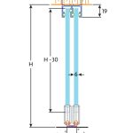 P C Henderson Zenith Sliding Glass Cupboard Door Kit