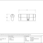 Anvil 5pin Euro Double Cylinder KA