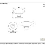 From The Anvil Oval Cabinet Knob