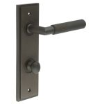 Burlington Piccadilly Knurled Door Handles On Back Plate with Turn & Release