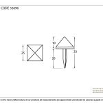 From The Anvil Pyramid Door Stud