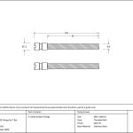 Satin SS (304) 100mm Back to Back Fixings for T Bar (2) - Offset