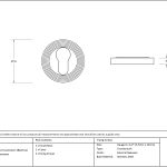 Anvil Round Escutcheon (Beehive)