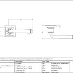 Avon Round Lever on Rose Set (Square) - Unsprung