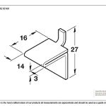Black Double Stud for Flat Black Bookcase Strip