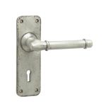 Antique Belfry Suite Lever on Back Plate