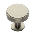 Heritage Brass - Stepped Disc Cabinet Knob with Rose