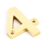 From The Anvil Polished Brass Numeral