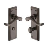 Heritage Brass - Edwardian Door Handle on Plate