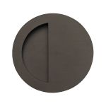 Heritage Brass - Round Half Moon Flush Pull