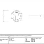 Round Escutcheon (Art Deco)