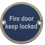 Stainless Steel Fire Door Locked