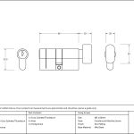 Anvil 5pin Euro Cylinder/Thumbturn KA