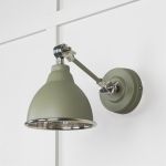 Hammered Nickel Brindley Wall Light in Tump