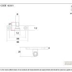Anvil Cranked Casement Stay Pin