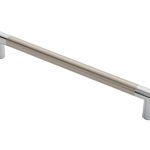 Satin Nickel / Polished Chrome Serozzetta Trend Suited Pull Handle 305mm