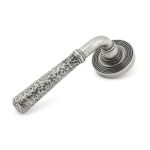 Anvil Hammered Newbury Lever on Rose Set (Beehive)