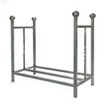 Pewter Rectangular Log Holder