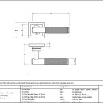 Anvil Brompton Lever on Rose Set (Square) - Unsprung