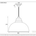 Smooth Brass Harborne Pendant