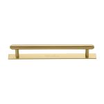 Heritage Brass - Step Cabinet Pull Handle with Plate