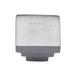 Heritage Brass - Square Stepped Cabinet Knob