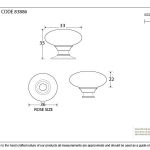 From The Anvil Oval Cabinet Knob
