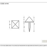 From The Anvil Pyramid Door Stud