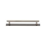 Heritage Brass - Step Cabinet Pull Handle with Plate