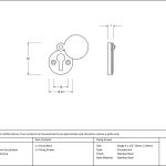 From The Anvil 30mm Round Escutcheon
