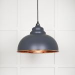 Smooth Copper Harborne Pendant in Slate