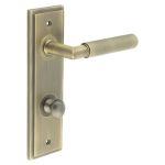 Burlington Piccadilly Knurled Door Handles On Back Plate with Turn & Release
