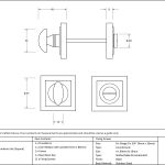 Anvil Round Thumbturn Set (Square)