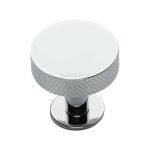 Heritage Brass - Knurled Disc Cabinet Knob with Rose
