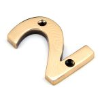 From The Anvil Polished Brass Numeral