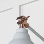 Hammered Copper Brindley Wall Light in Birch